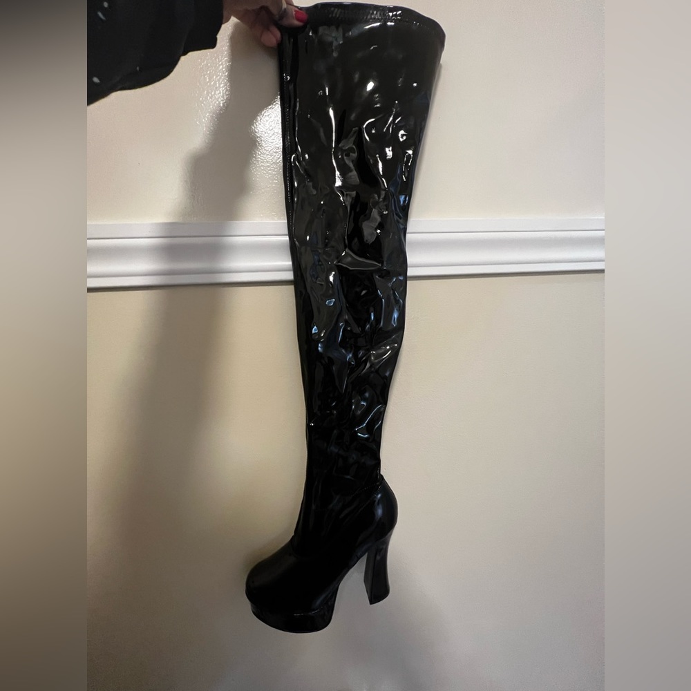 Pleaser thigh high gogo style boots